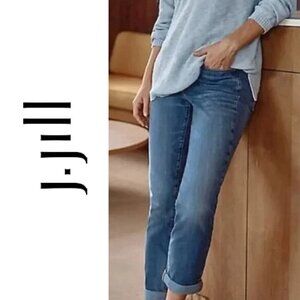 J. Jill Denim, Boyfriend‎ Straight Leg Ankle Jeans, Blue, Medium Wash